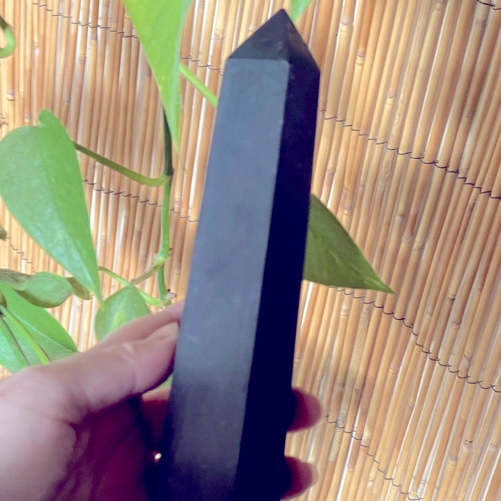 Wow! Large Elite Shungite ‘Miracle Stone’ Gemstone tower - Picture 5 of 10